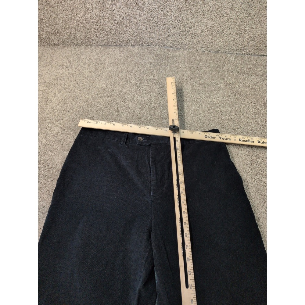 Lauren Ralph Lauren Mens Navy Blue Corduroy Pants Straight Leg 34W x 34L Stretch - Picture 4 of 8